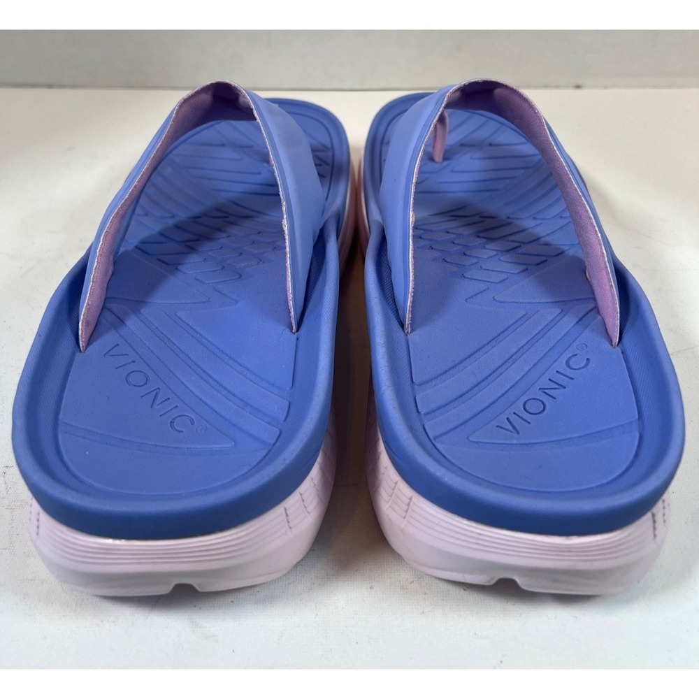 Vionic Sandals Unisex Size M9.5 W11 Purple Restore Thong Recovery Orthotic Shoes - Picture 3 of 6